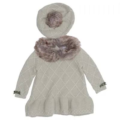 Kjole (Grøn) fra Tahari Baby Akryl, Bomuld, Polyester
