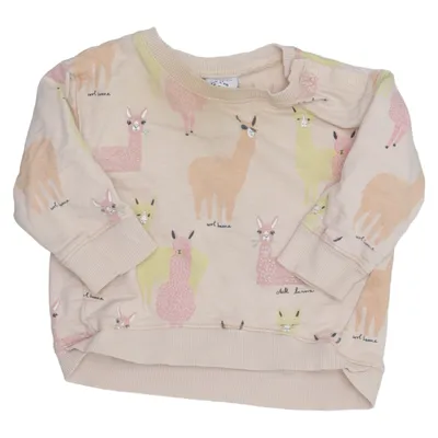 Collegetröja (Beige, Flerfärgad) från Lindex Baby Bomull