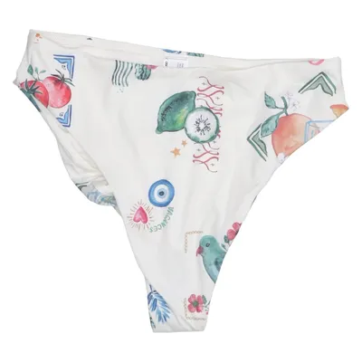 Bikini broekje (Wit, Meerkleurig) van ASOS Design Elastaan, Polyester
