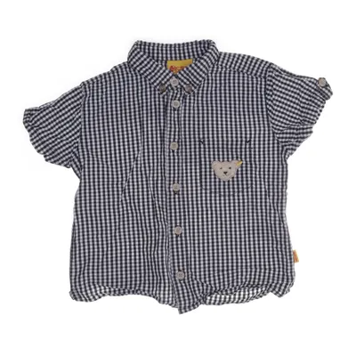 Korte mouwen shirt (Grijs) van Steiff Katoen