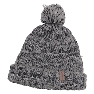 Bobble hat (Gray, Black) from Lindberg Acrylic, Polyester, Wool