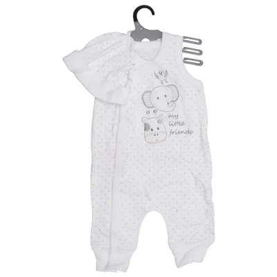 Barboteuse (Blanc, Gris) de Woolworths Coton