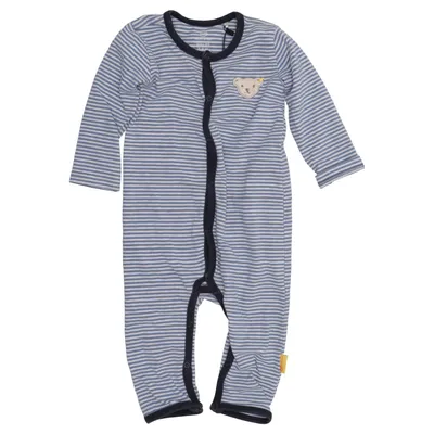 Barboteuse (Bleu, Gris) de Steiff Coton, Polyester, Viscose