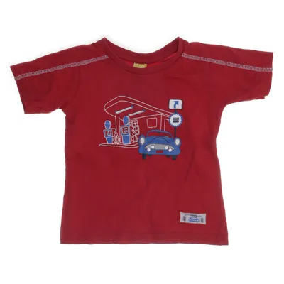 T-shirt (Rood, Meerkleurig) van Pusblu Katoen