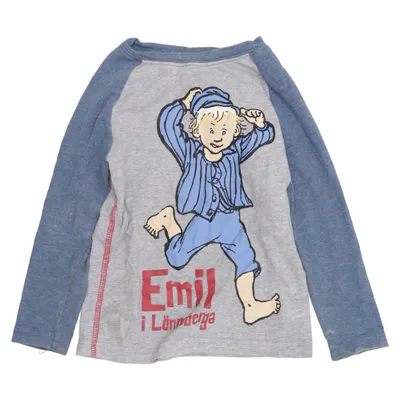 Långärmad t-shirt (Grå, Blå) från Emil i Lönneberga