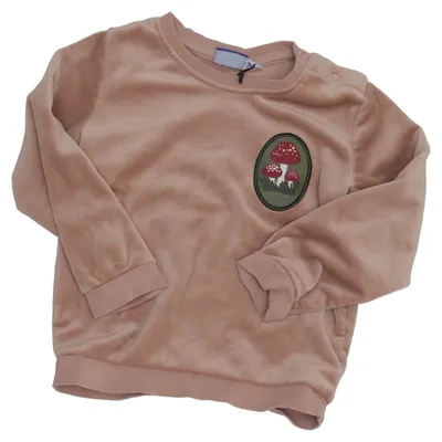 Sweatshirt (Beige) from Lupilu Elastane, Recycled polyester