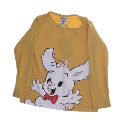Long sleeve T-shirt (Yellow, Multicolored) from Bamse by Lindex Cotton, Elastane