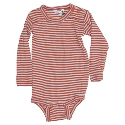 Body (Marron, Blanc) de Joha Laine de mouton, Soie