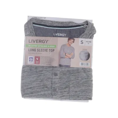 Henley shirt (Grijs) van Livergy Katoen, Polyester