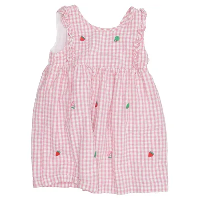 Dress (Pink, White) from Baby Boden Cotton