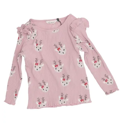 Långärmad t-shirt (Rosa) från Sweetie Elastan, Ekologisk bomull