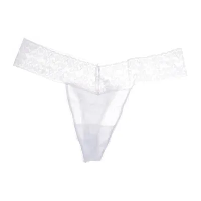 Stringtrosor (Vit) från Lace Laboratory Bomull, Elastan, Modal