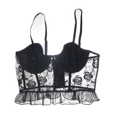 Bustier (Noir) Élasthane, Polyamide