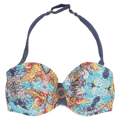 Bikini top (Blue, Yellow, Multicolored) from Beachlife Polyamide