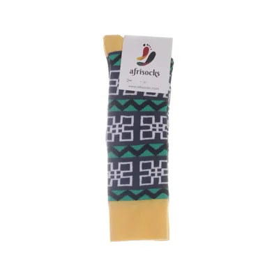 Socks (Yellow, Green, Multicolored) from Afrisocks