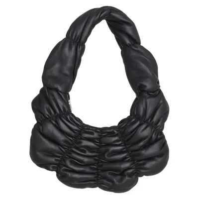 Shoulder-bag (Black) from COS Cotton, Leather