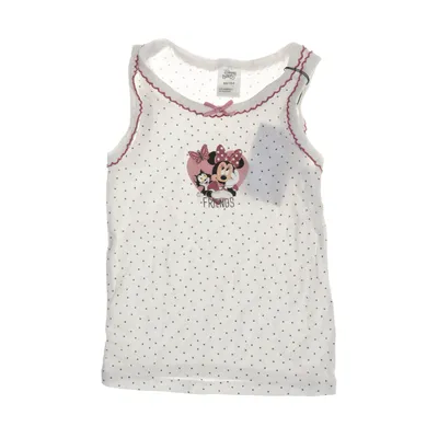 Tanktop (Wit) van Disney Baby Katoen, Elastaan