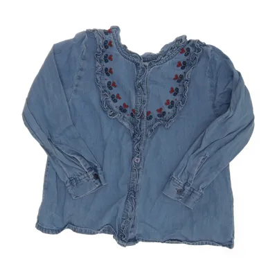 Blouse (Blue, Multicolored) from Bonton Cotton