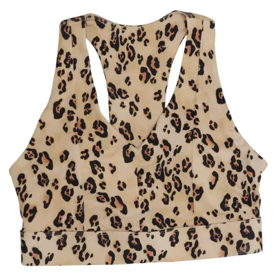 Sports bra (Beige, Brown, Black) from Fabletics Elastane, Polyester