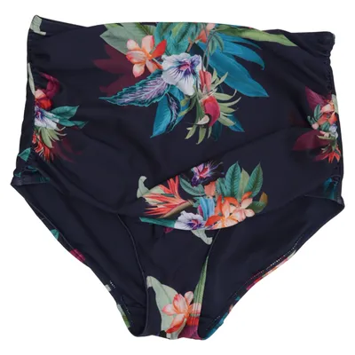 Bikini broekje (Blauw, Meerkleurig) van City Chic Elastaan, Polyamide, Polyester