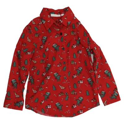 Shirt (Red, Multicolored) from KappAhl Cotton