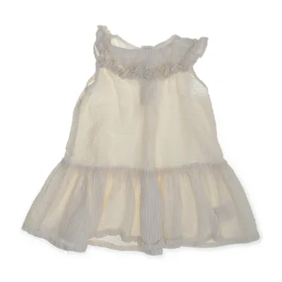 Klänning (Gul, Vit) från H&M Bomull