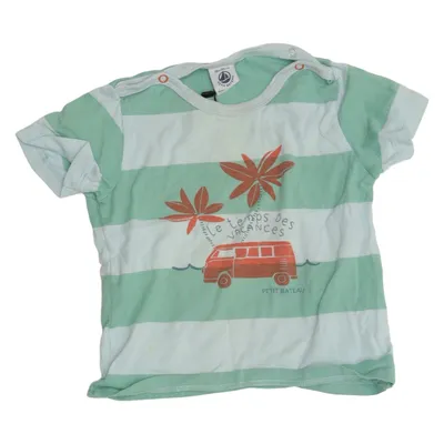 T-shirt (Vert, Blanc, Multicolore) de Petit Bateau Coton
