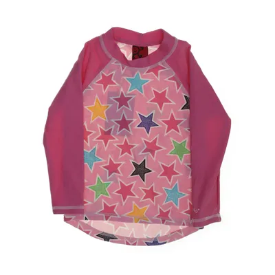 Zwemshirt (Roze, Meerkleurig) van Villervalla Elastaan, Polyamide