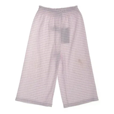 Palazzo pants (White, Purple) from Zara Elastane, Polyester