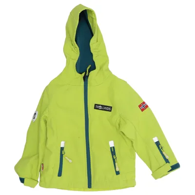 Softshell jacket (Groen) van Trollkids Polyester