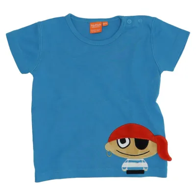 T-shirt (Blå, Flerfärgad) från Lipfish Bomull, Polyester