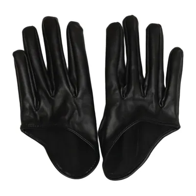 Leren handschoenen (Zwart)