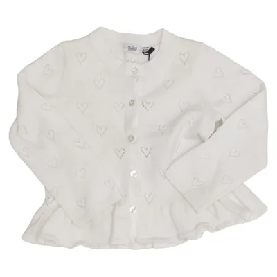 Cardigan (Hvid) fra Blukids Bomuld