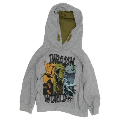 Capuchon sweater (Grijs) van Jurassic World Katoen, Viscose
