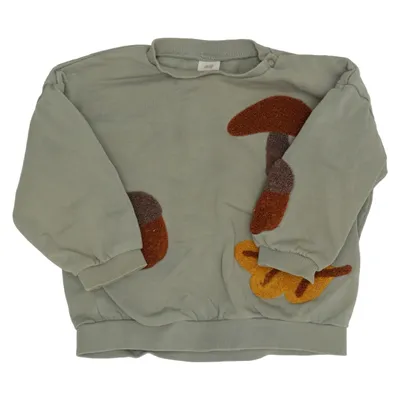 Sweatshirt (Grøn, Brun, Gul) fra H&M Bomuld, Polyester