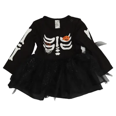 Fancy dress (Black, Multicolored) from H&M Elastane, Polyester
