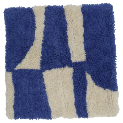 Sierkussensloop (Blauw, Wit) van H&M Home Katoen, Polyester, Wol