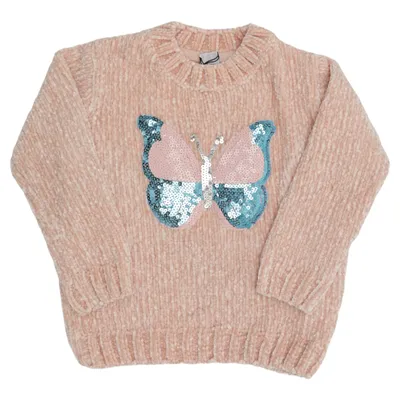 Strickpullover (Pink, Blau, Silber) von Kiki & Koko
