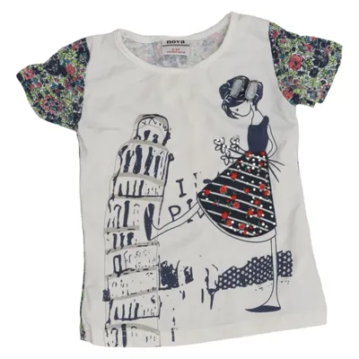 T-shirt (Vit, Flerfärgad) från Nova