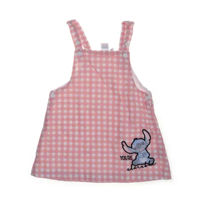 Hängselklänning (Rosa, Vit) från Disney Baby Bomull