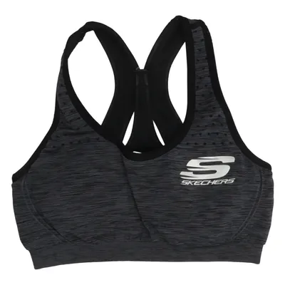 Sports bra (Gray, Black) from Skechers Sport Elastane, Polyamide, Polyester