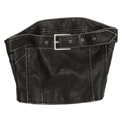 Tube top (Zwart) van Soya Fashion Katoen, Polyester, Viscose