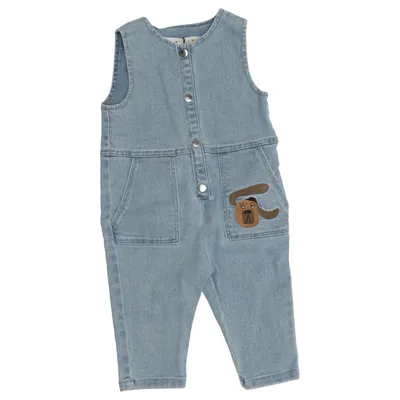 Combinaison (Bleu) de Minimarket Coton, Élasthane, Polyester, Viscose