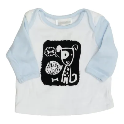 Langærmet t-shirt (Hvid, Blå, Sort) fra Absorba