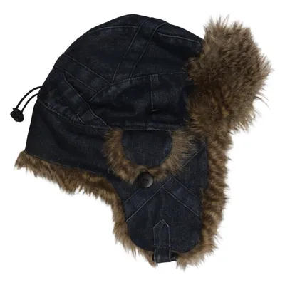 Trapperhat (Blå, Brun) fra Nobis Bomuld, Polyester