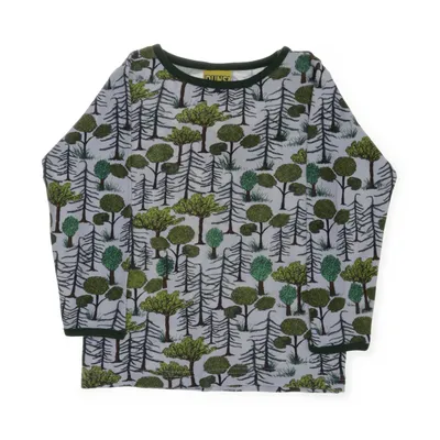 Långärmad t-shirt (Vit, Grön, Svart, Flerfärgad) från Duns Ekologisk bomull