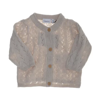 Cardigan (Beige) fra Name It Økologisk bomuld