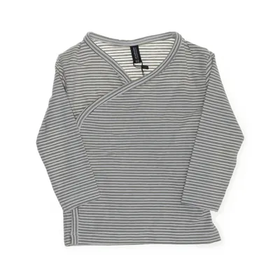 Långärmad t-shirt (Vit, Grön) från Newborn Bomull, Elastan