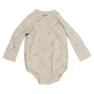 Romper (Beige) van Lindex Newborn Katoen, Elastaan