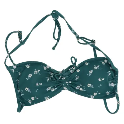 Bikini top (Green, White) from Hollister Swim